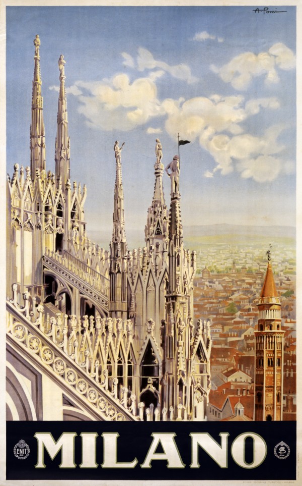 Milano travel poster by VINTAGE POSTER
